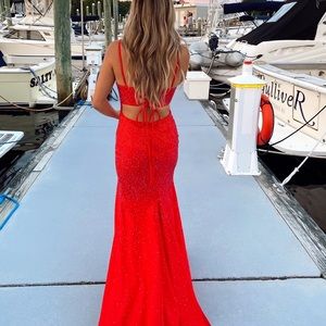 Red Sherri Hill Prom Dress